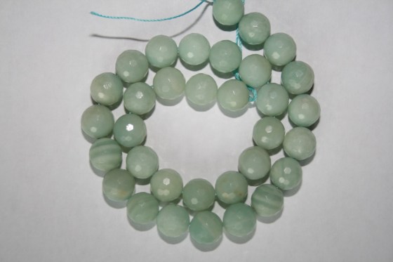 Facettierte Amazonit Perlen, 6 mm