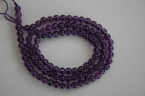 Amethyst Perlen, 4 mm