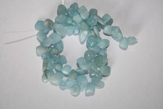 Aquamarine Chips, tropfenform