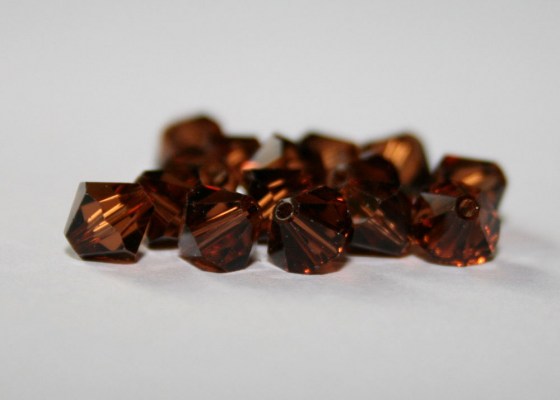 Doppelkegel 8 mm, Smoked Topaz