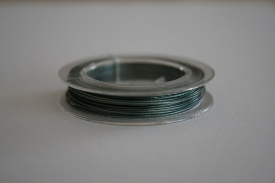 Draht plastifiziert, petrol, 0,3 - 0,5 mm
