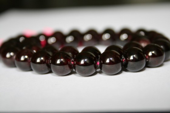 Granat Perlen, 12 mm