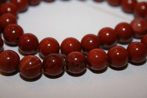 Rote Jaspis Perlen