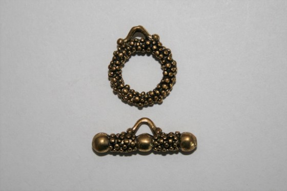 Goldener Knebelverschluss, 16 mm