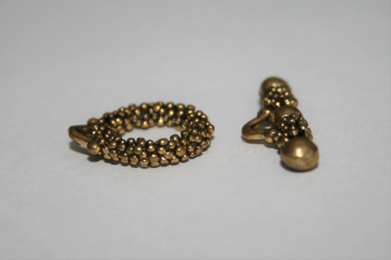 Goldener Knebelverschluss, 16 mm