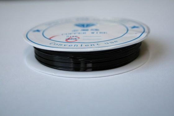 Kupferdraht 0.6 mm, schwarz