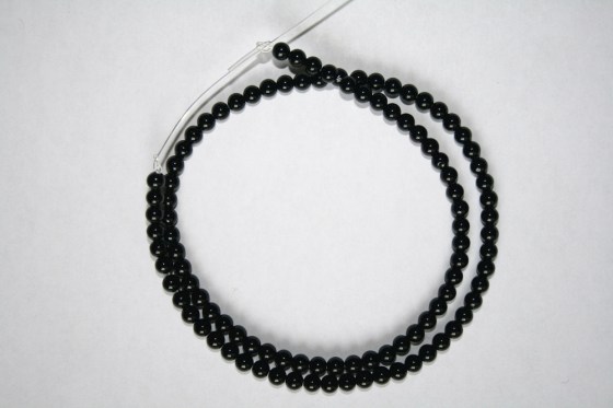 Onyx Perlen, 4 mm