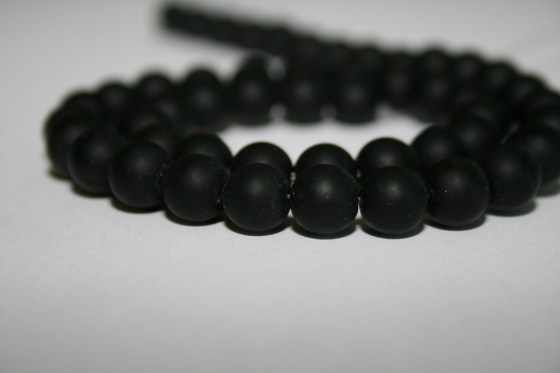 Onyx Perlen matt, 8 mm