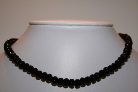 Onyx Rondellen, facettiert, gross