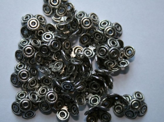 Perlenkappen 15 x 6 mm