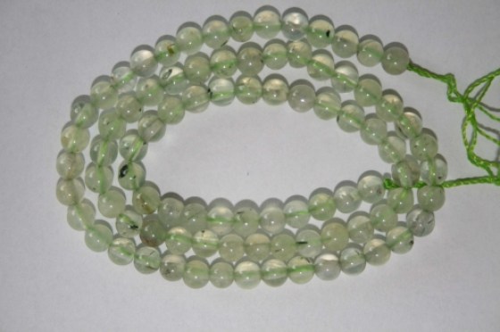Prehnit Perlen, 4 mm