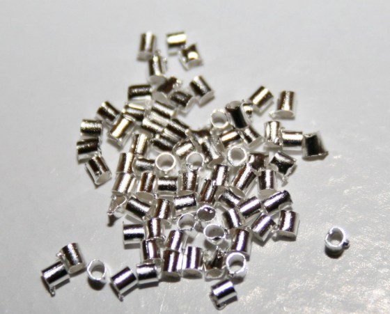 Quetschperlen 1,5 mm, silbern