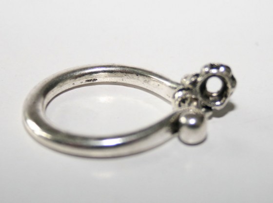 Tibetsilber Ringe, geschwungen