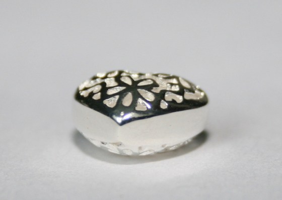 Herzanhänger aus Sterling Silber, 12 mm