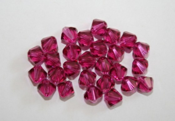 Doppelkegel 6 mm, Fuchsia