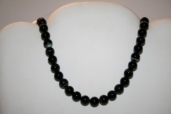 Schwarze Sardonyx Perlen