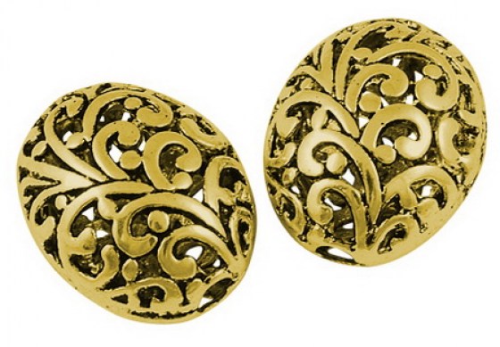 Ovale Gold-Perle