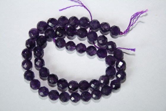 Amethyst Perlen, facettiert
