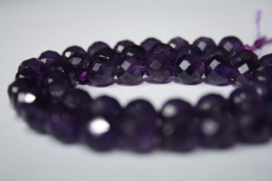 Amethyst Perlen, facettiert