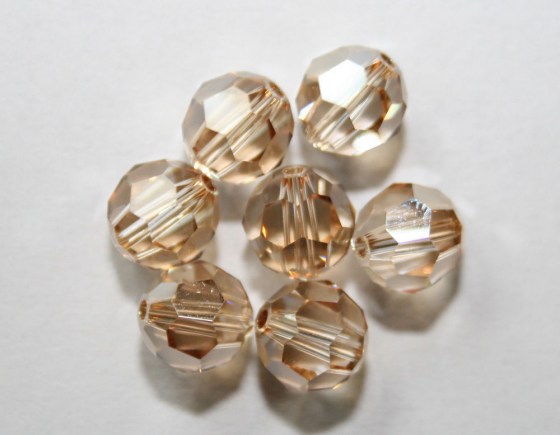 Perlen 8 mm, Golden